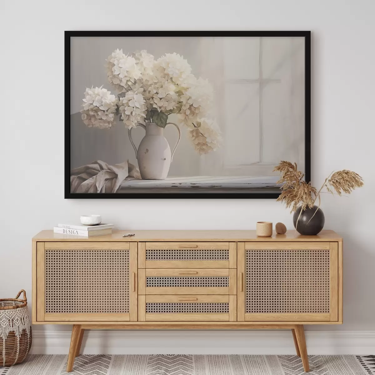 Poster Vaso con fiori sul davanzale della finestra f41762