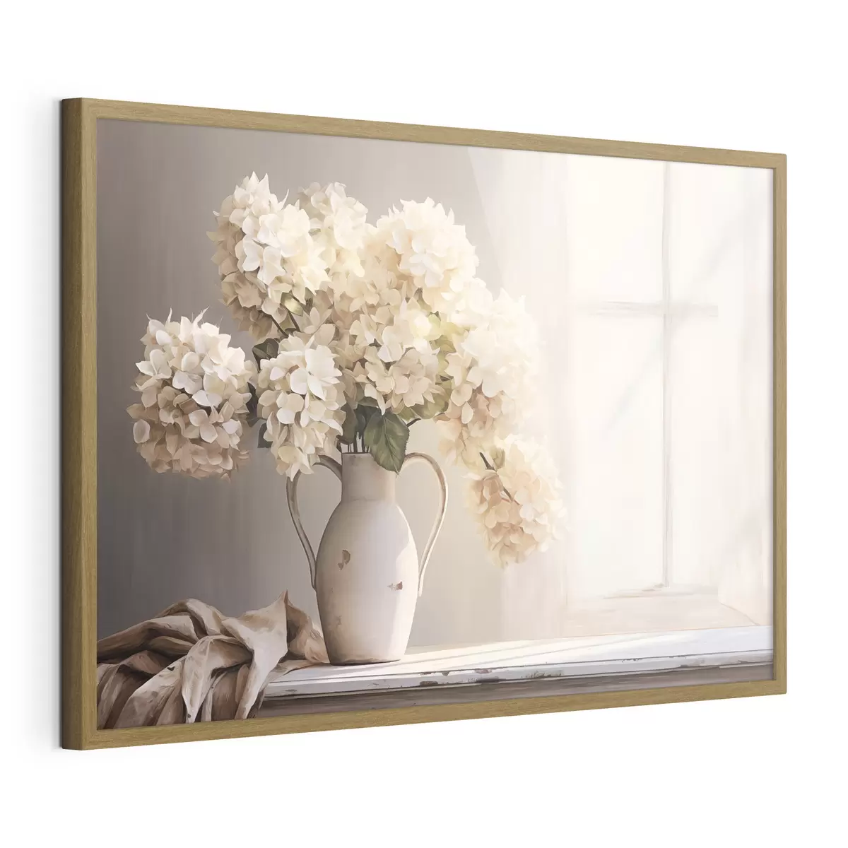 Poster Vaso con fiori sul davanzale della finestra f41762