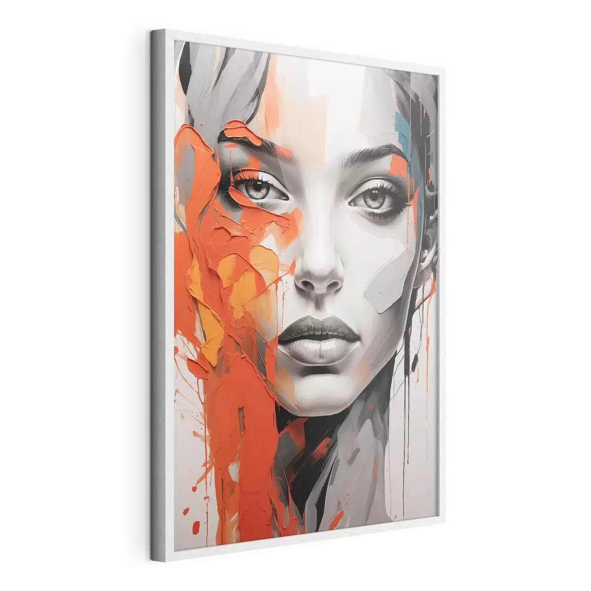 Poster Volto di ragazza in stile pittura ad olio f41764