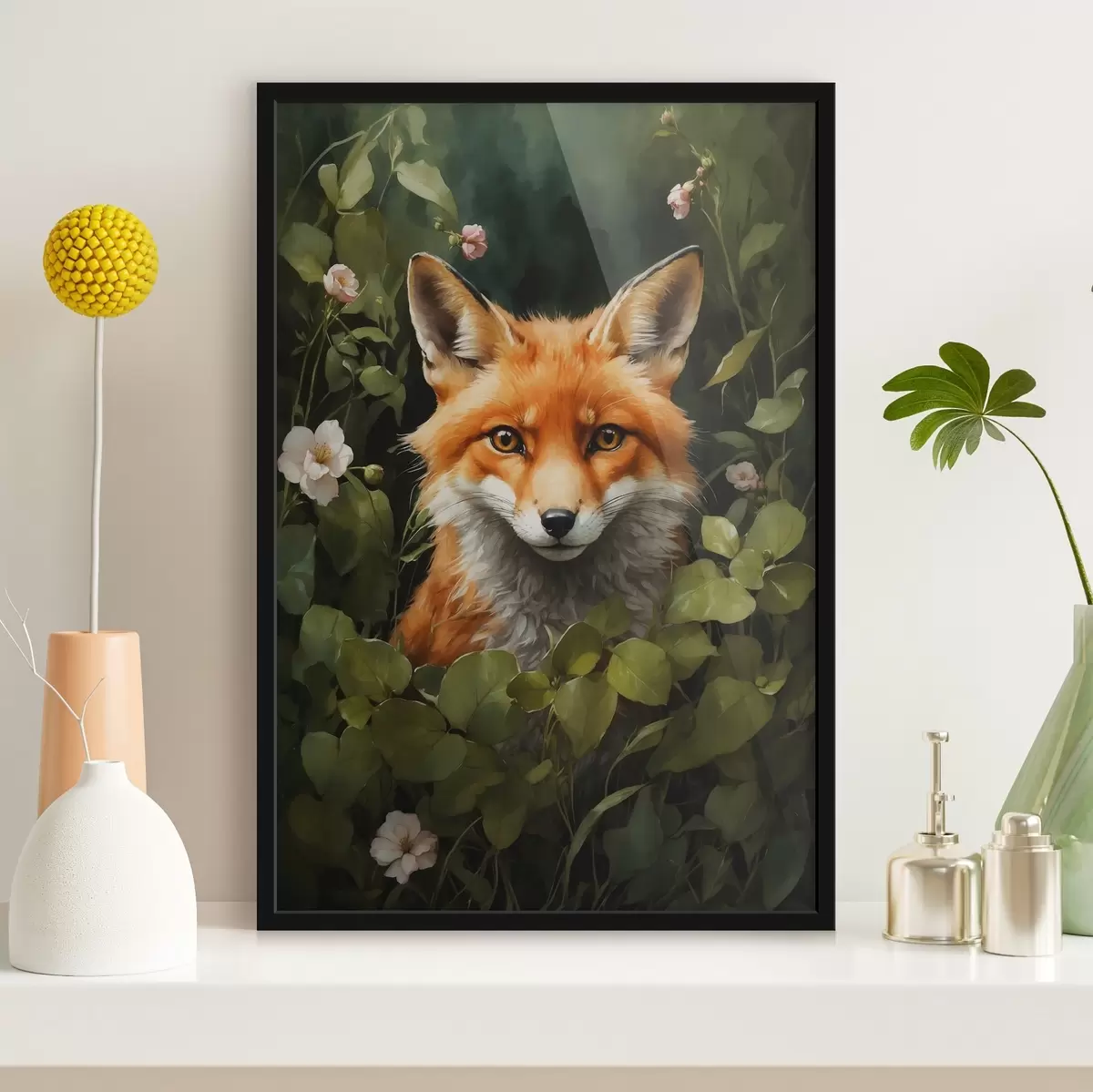 Poster Volpe nei cespugli f41777