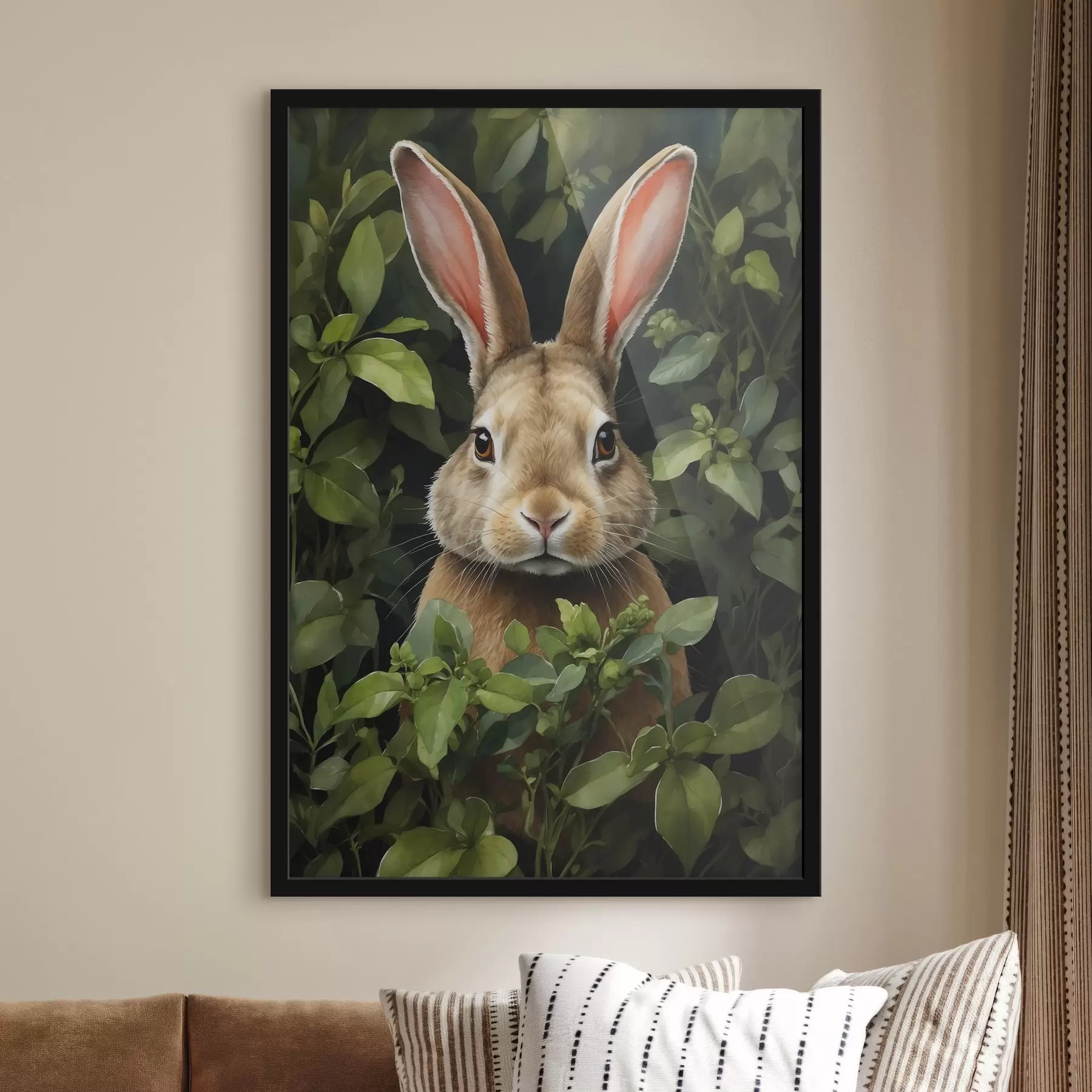 carta da parati Lepre tra i cespugli nr. f41779