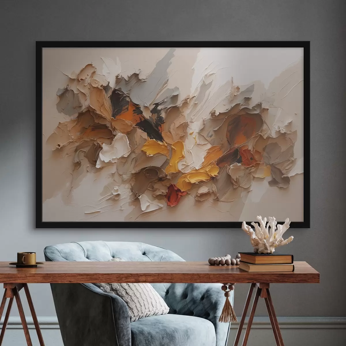 Poster Pittura astratta in stile pittura ad olio f42087