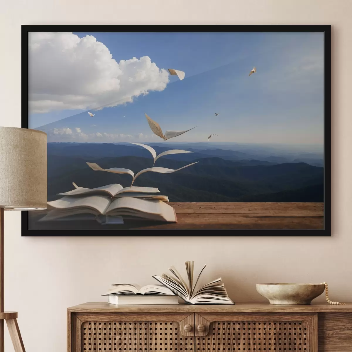 Poster Pagine volanti di un libro f42095