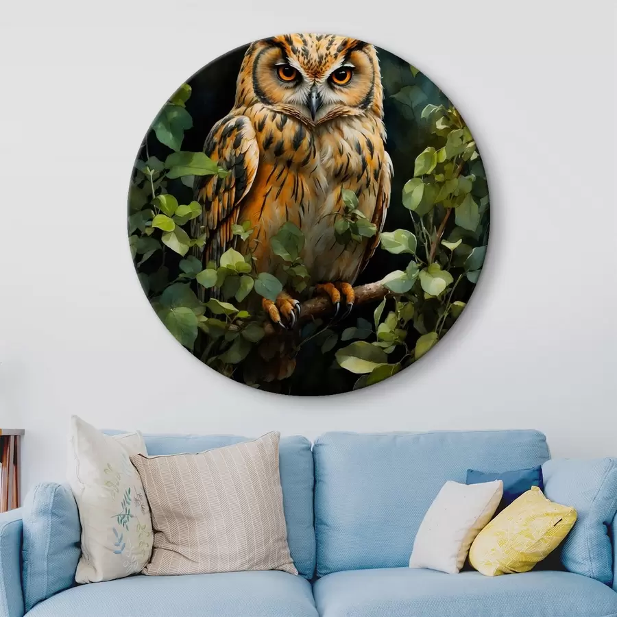 carta da parati Gufo su un ramo nr. r41776