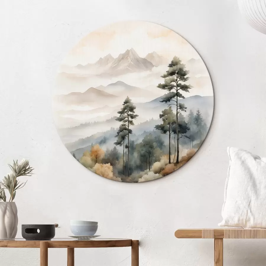 carta da parati Foresta nella nebbia nr. r41780