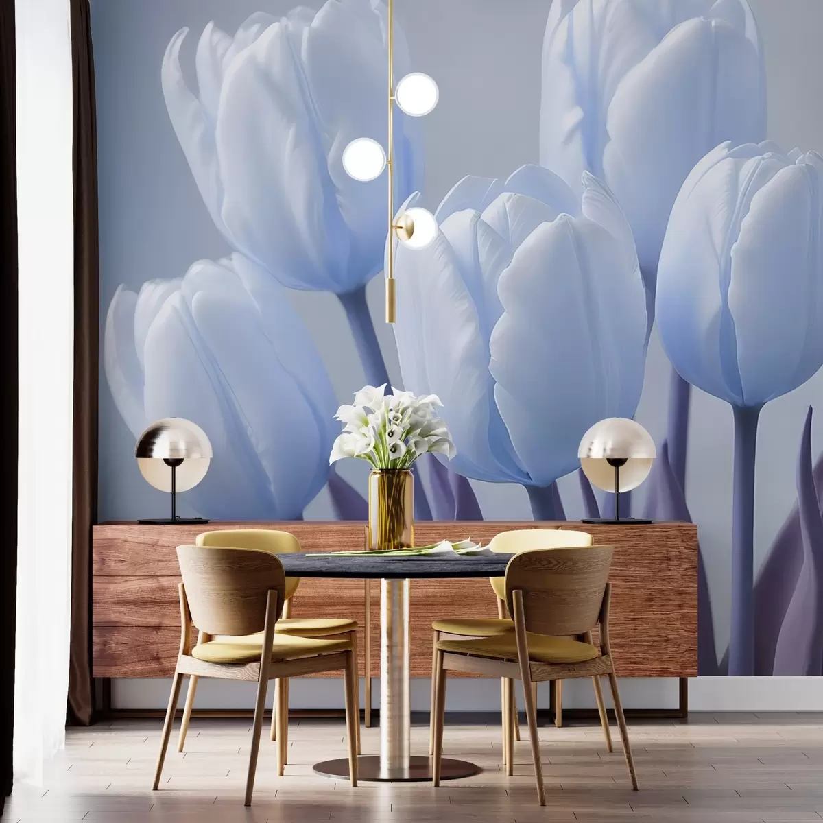 carta da parati Delicato bouquet di tulipani nr. w02616v1