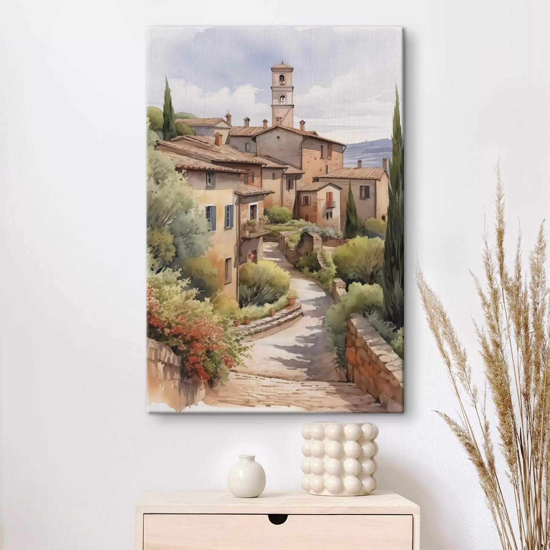 carta da parati Imitazione di strada di periferia italiana ad acquerello nr. s42135
