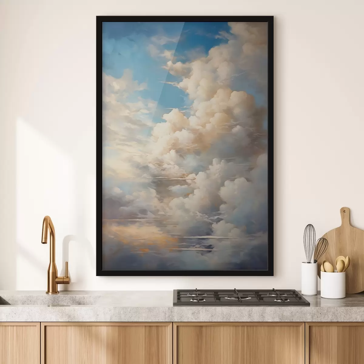 Poster Cielo con nuvole imitazione di pittura f42145