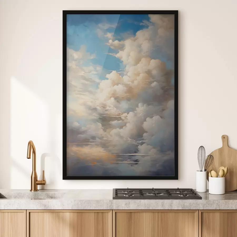 carta da parati Cielo con nuvole imitazione di pittura nr. f42145