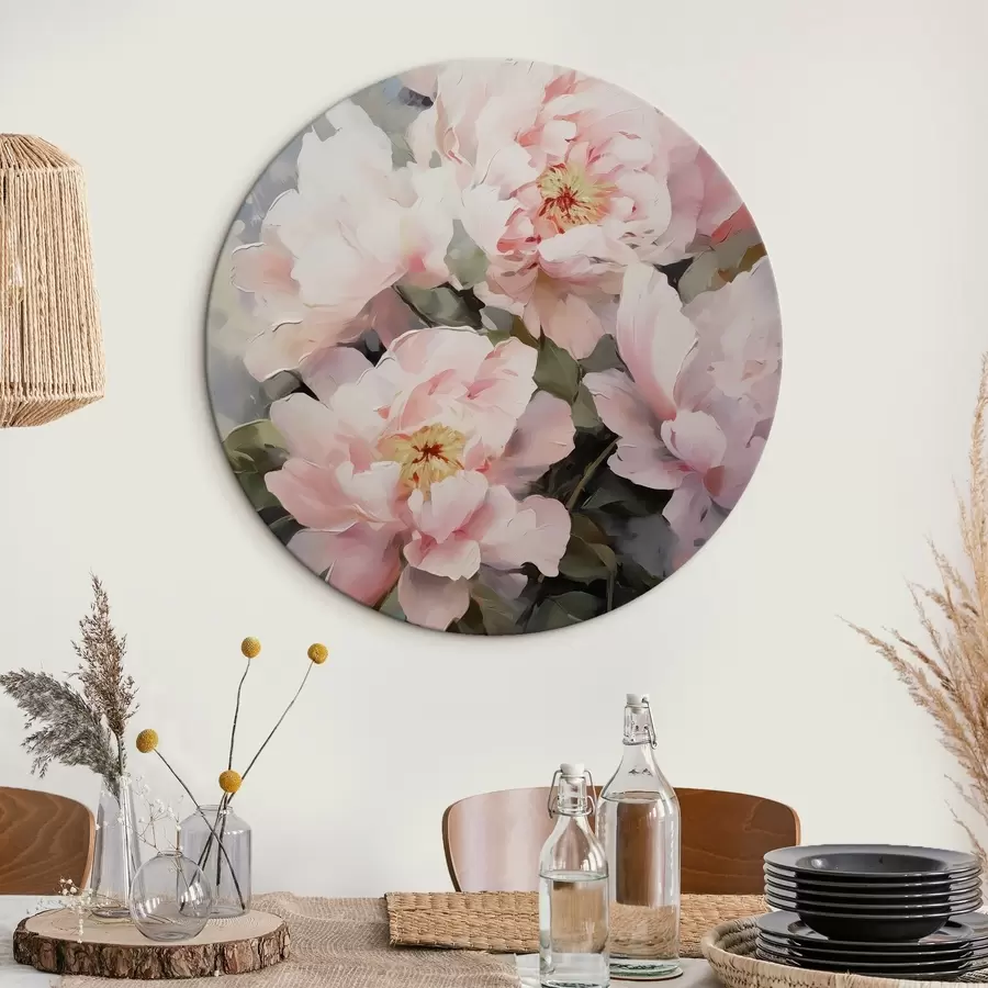 carta da parati Imitazione di peonie rosa nr. r42147