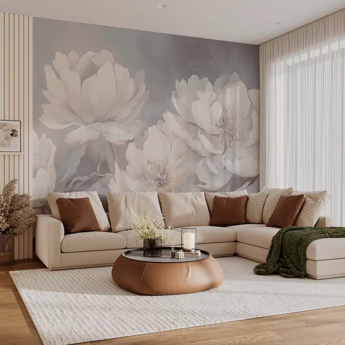 carta da parati Grandi peonie chiare nr. w02572