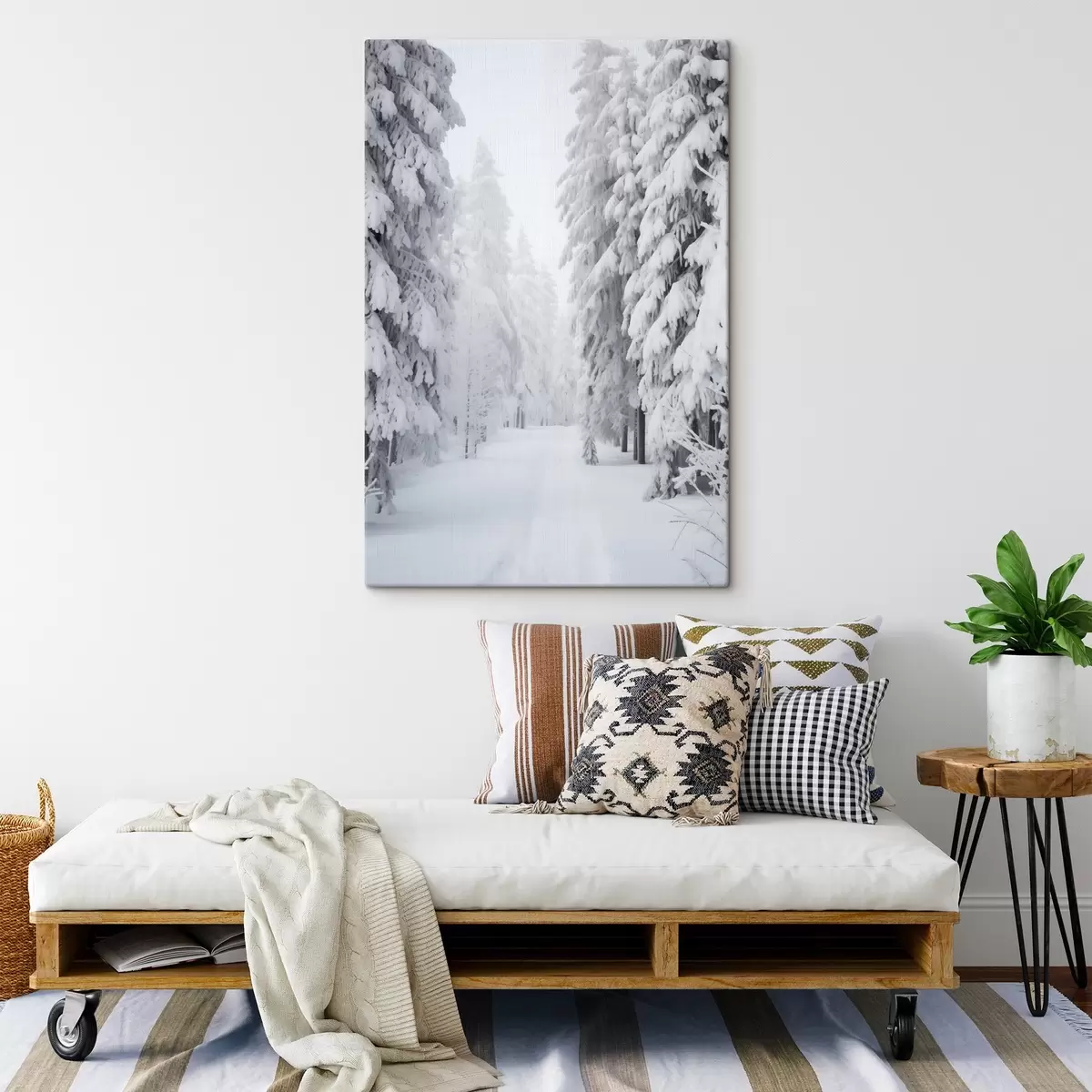carta da parati Foresta invernale sotto la neve nr. s42153