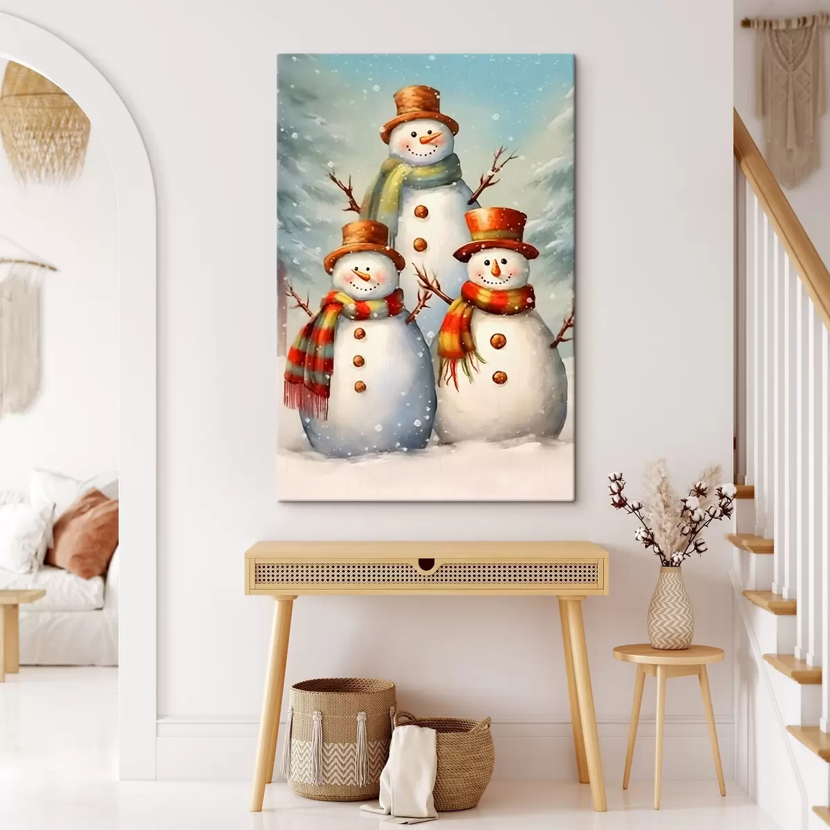 carta da parati Pupazzi di neve in inverno nr. s42170