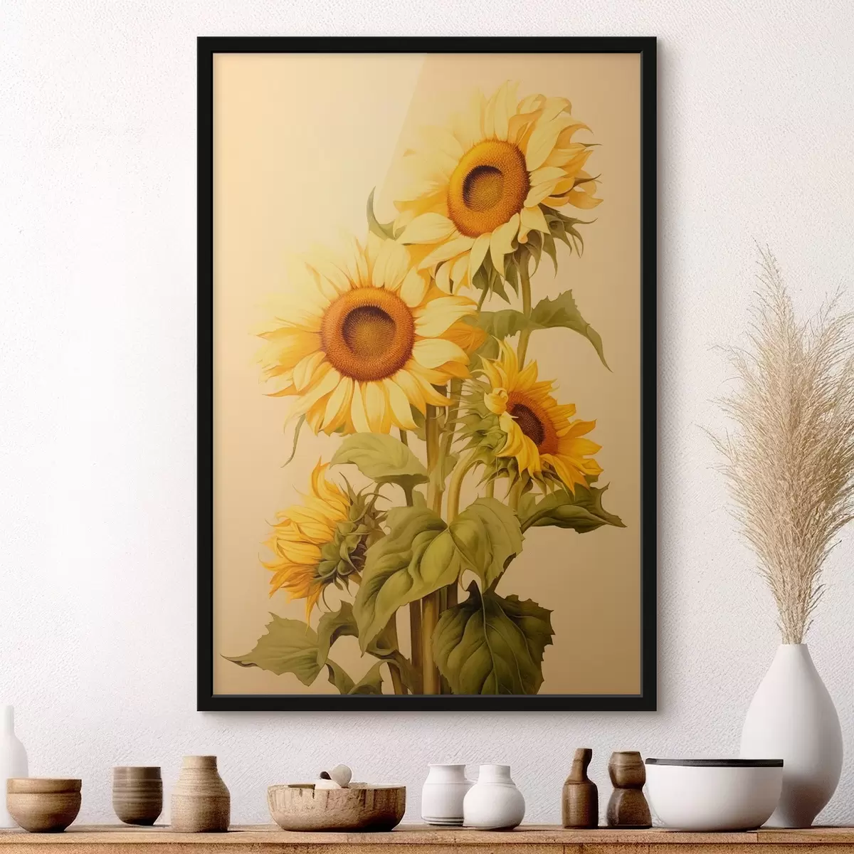 Poster Girasoli alla luce del sole f42155