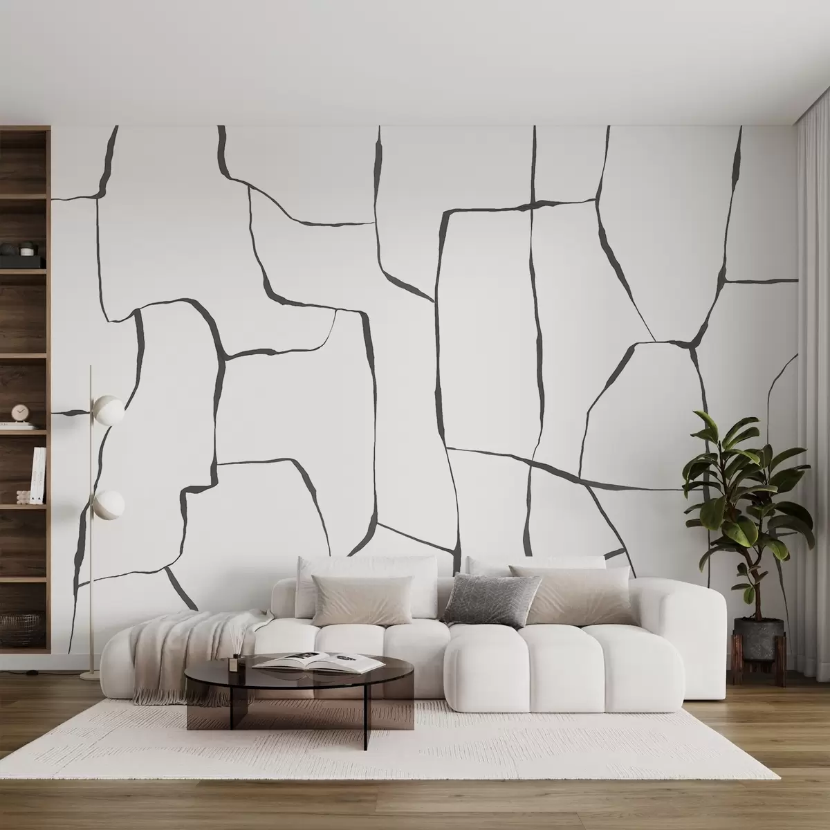 carta da parati Linee astratte nr. w08574v1