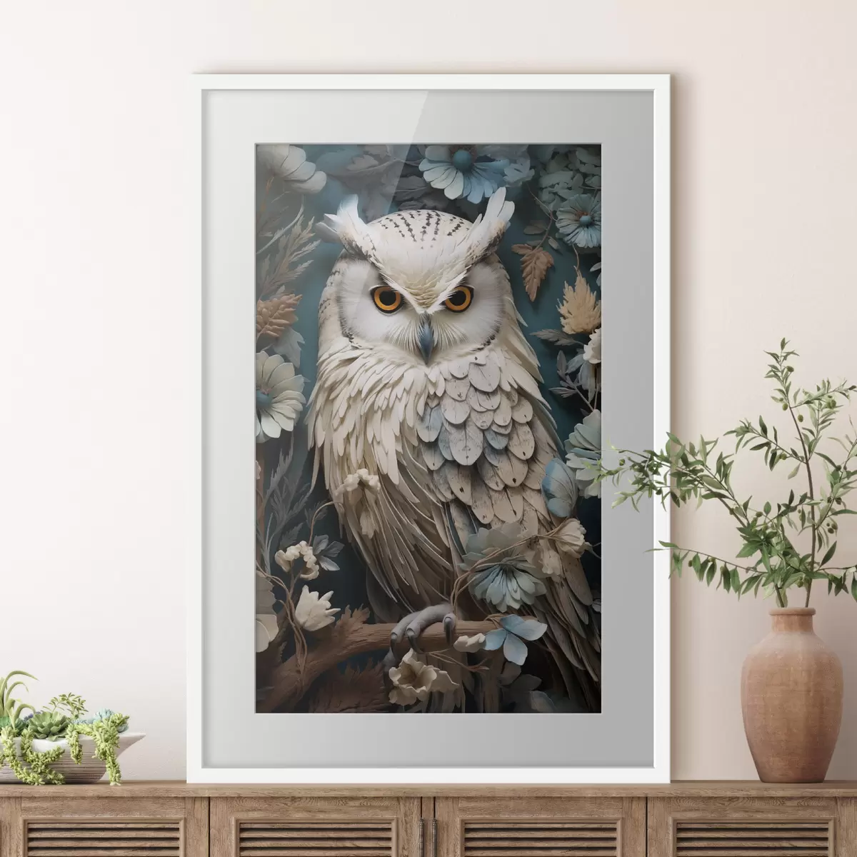 Poster Gufo bianco f42283