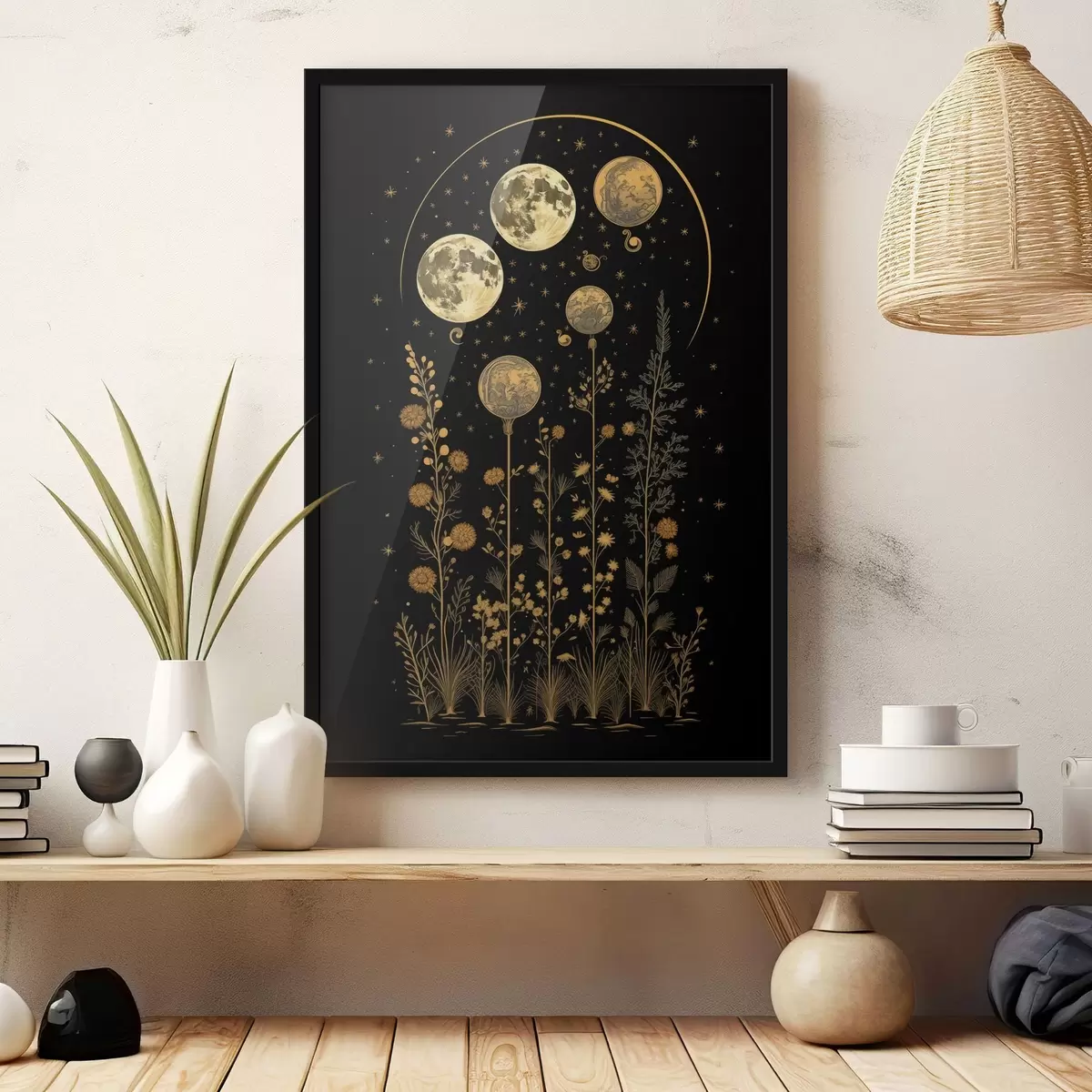 Poster Splendore dei fiori di luna f42298