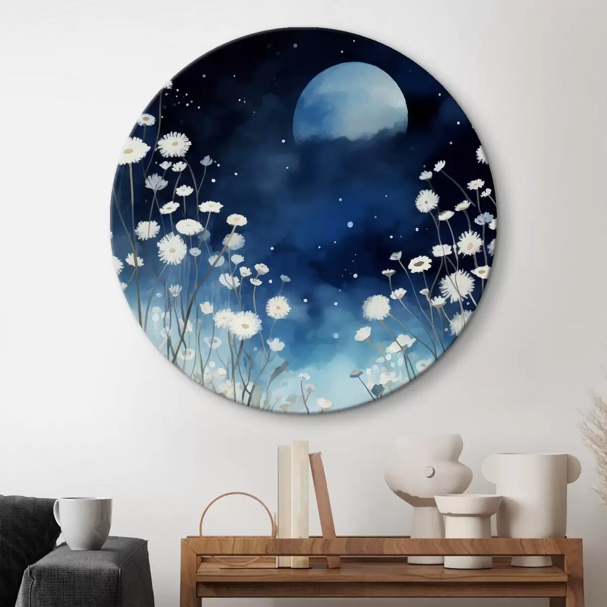 Quadri rotondi Giardino della Luna r42284
