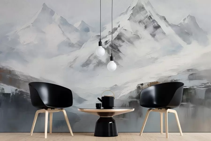 Carta da parati nature Montagne stilizzate 