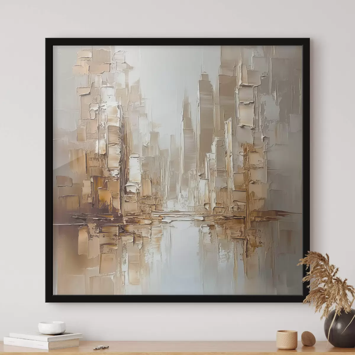 Poster Astrazione con imitazione di pennellate f42132