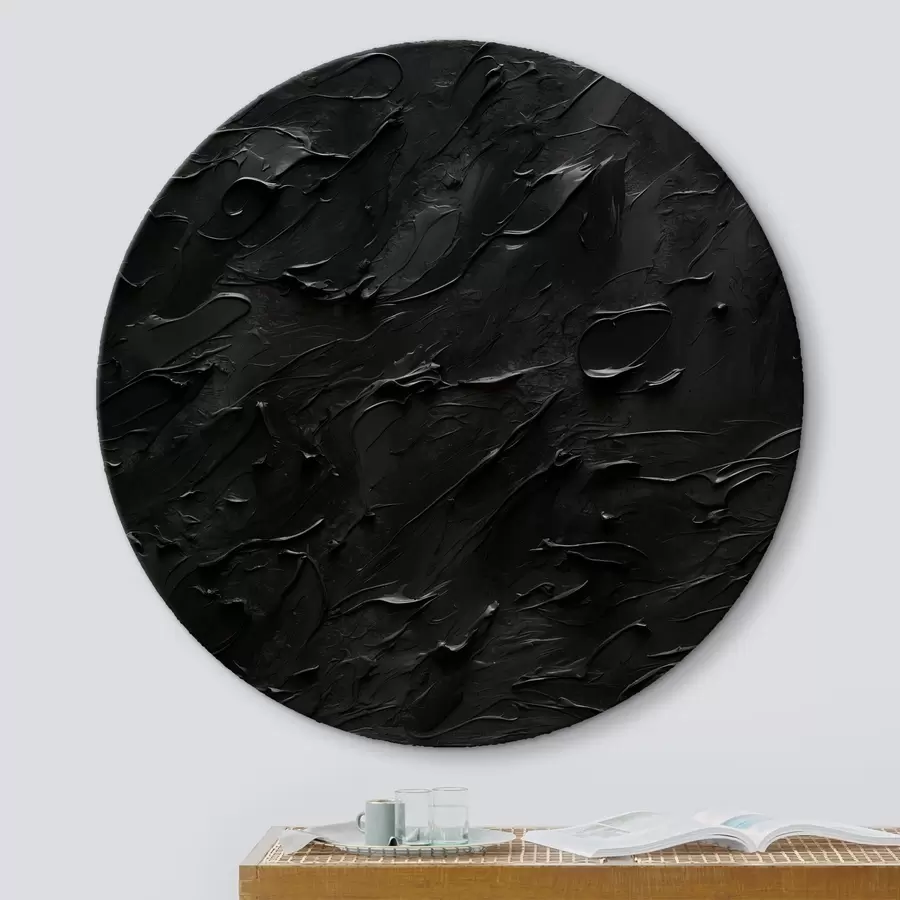 carta da parati Astrazione con colori ad olio neri nr. r41024