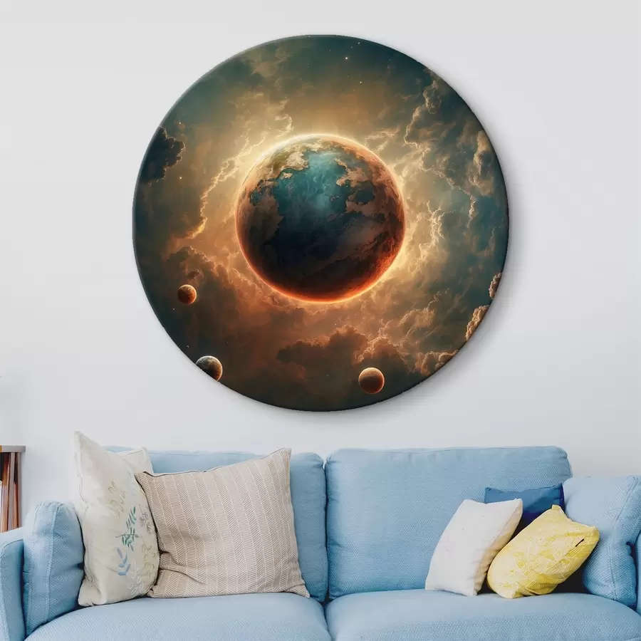 carta da parati Pianeta che copre il sole nr. r41034