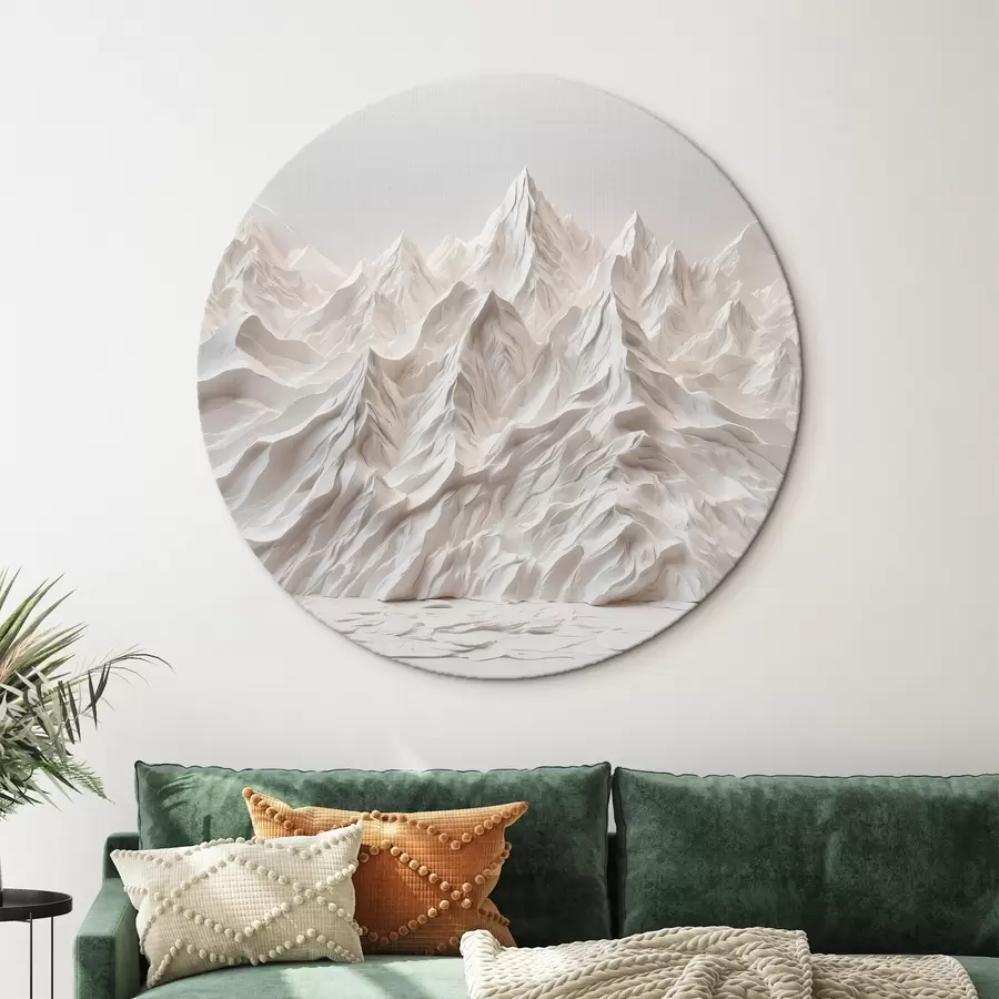 carta da parati Montagne bianche astratte nr. r41037