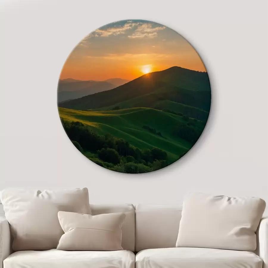 carta da parati Vista dall'alto al tramonto nr. r41045