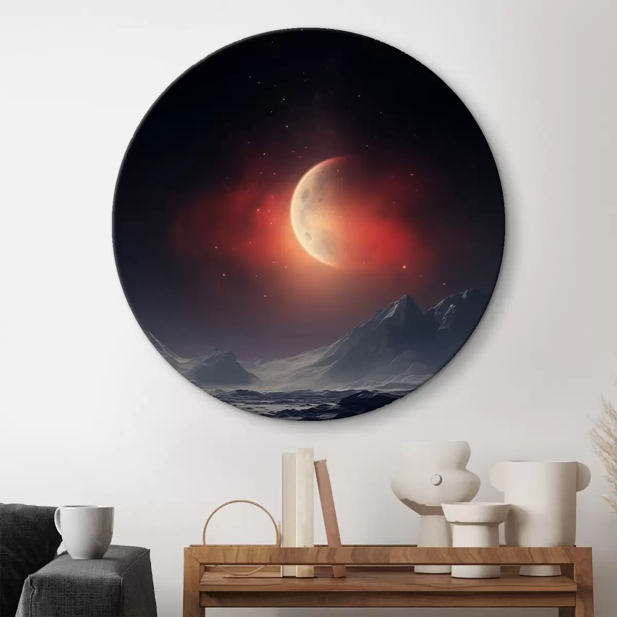 Quadri rotondi Tramonto su Marte r41202