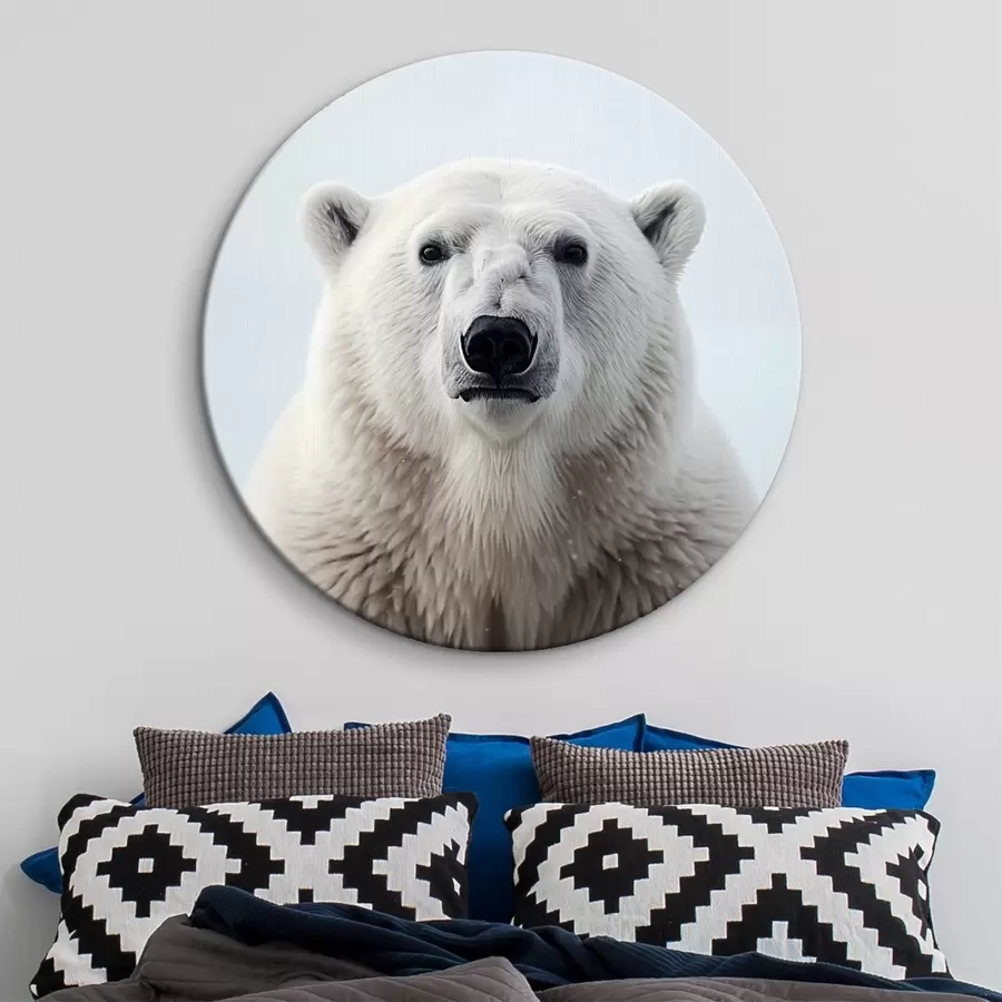 carta da parati Ritratto di orso polare minimalista nr. r41285