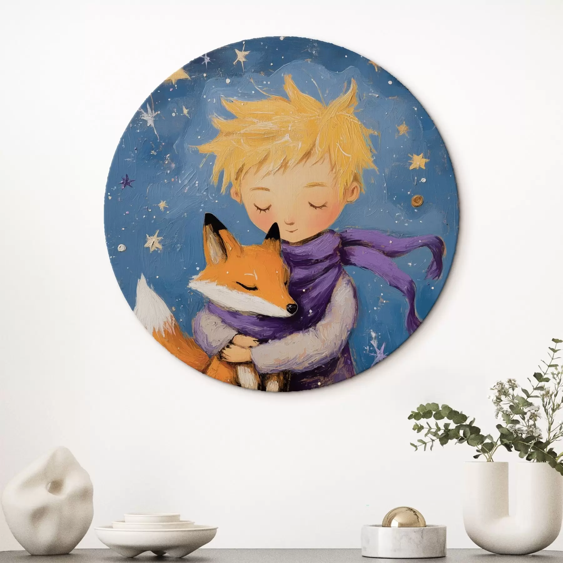 carta da parati Il piccolo principe abbraccia la volpe nr. r41347