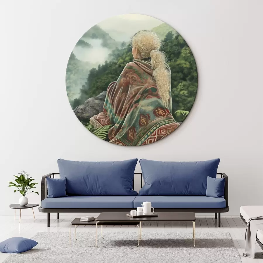 carta da parati Riflettere nell'abbraccio sereno della natura nr. r41454