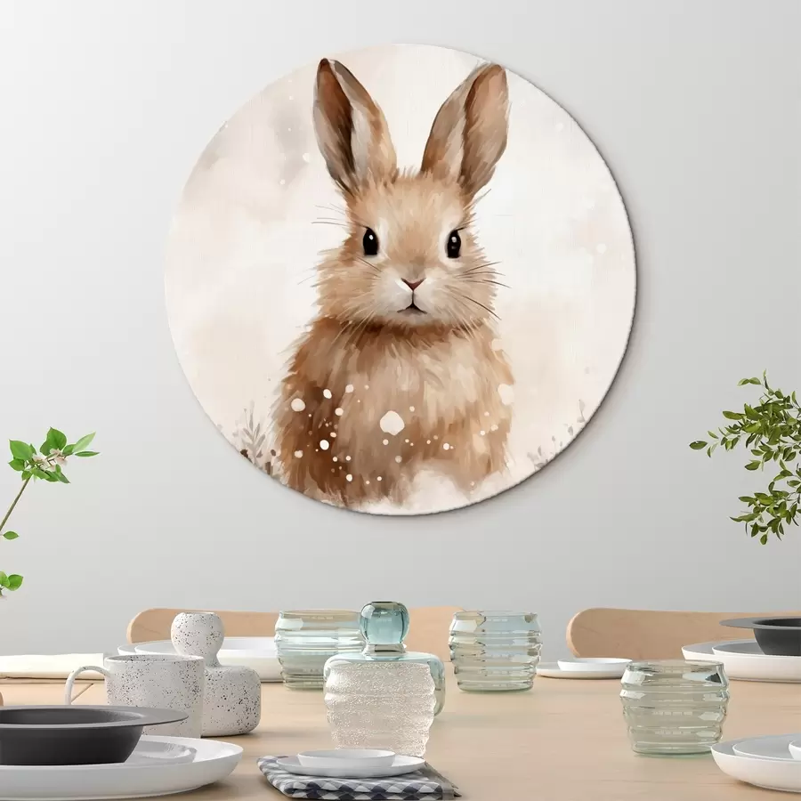 carta da parati Lepre nella neve acquerello nr. r41473