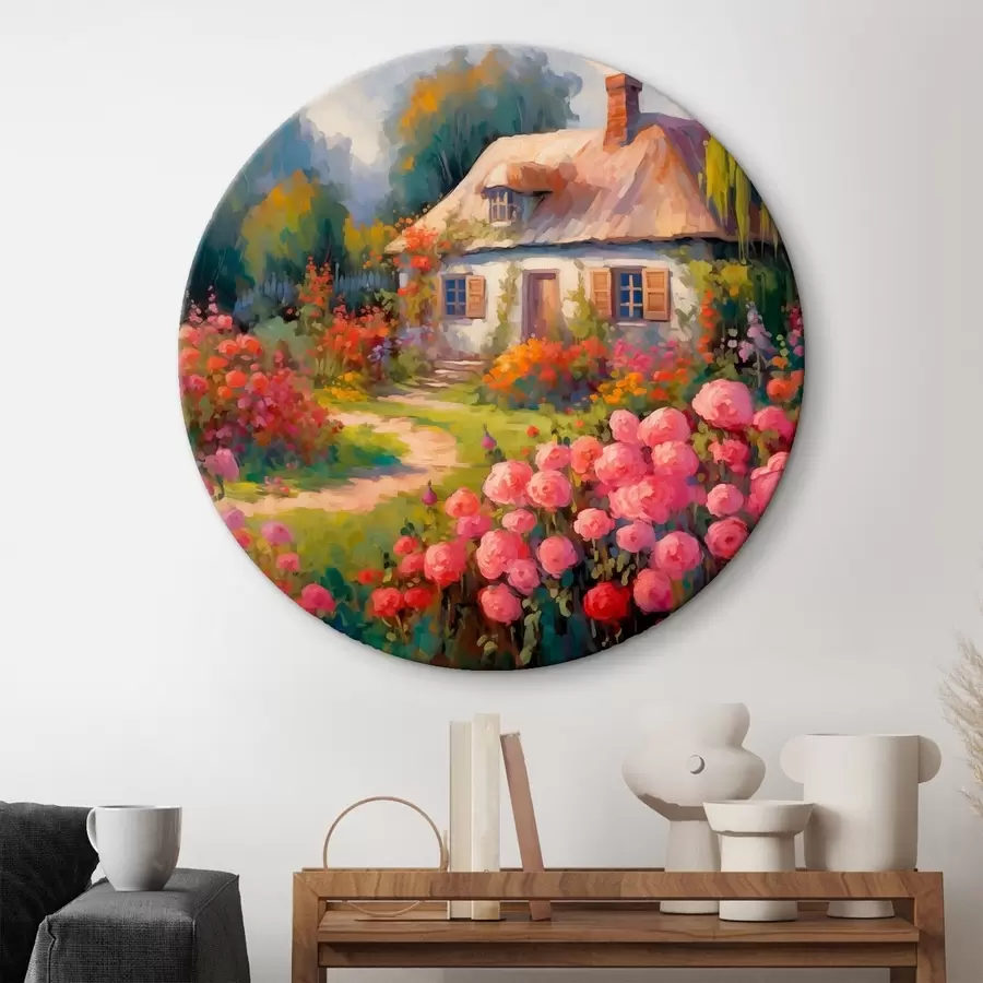 carta da parati Una casa in un roseto nr. r41491