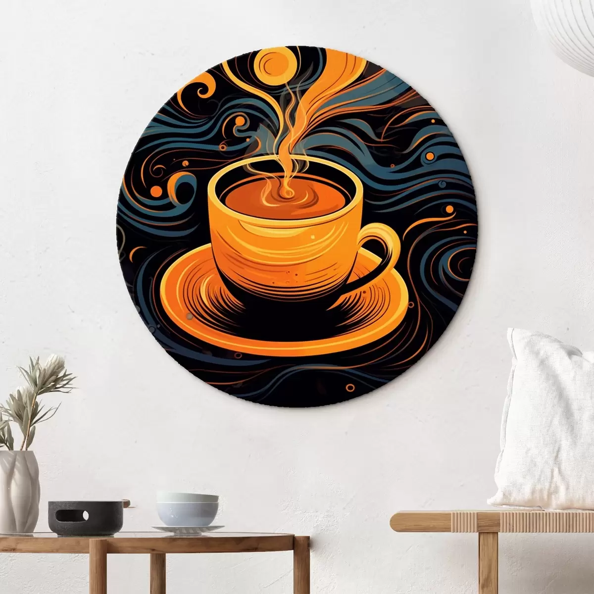 Quadri rotondi L'aroma del caffè del mattino r41501
