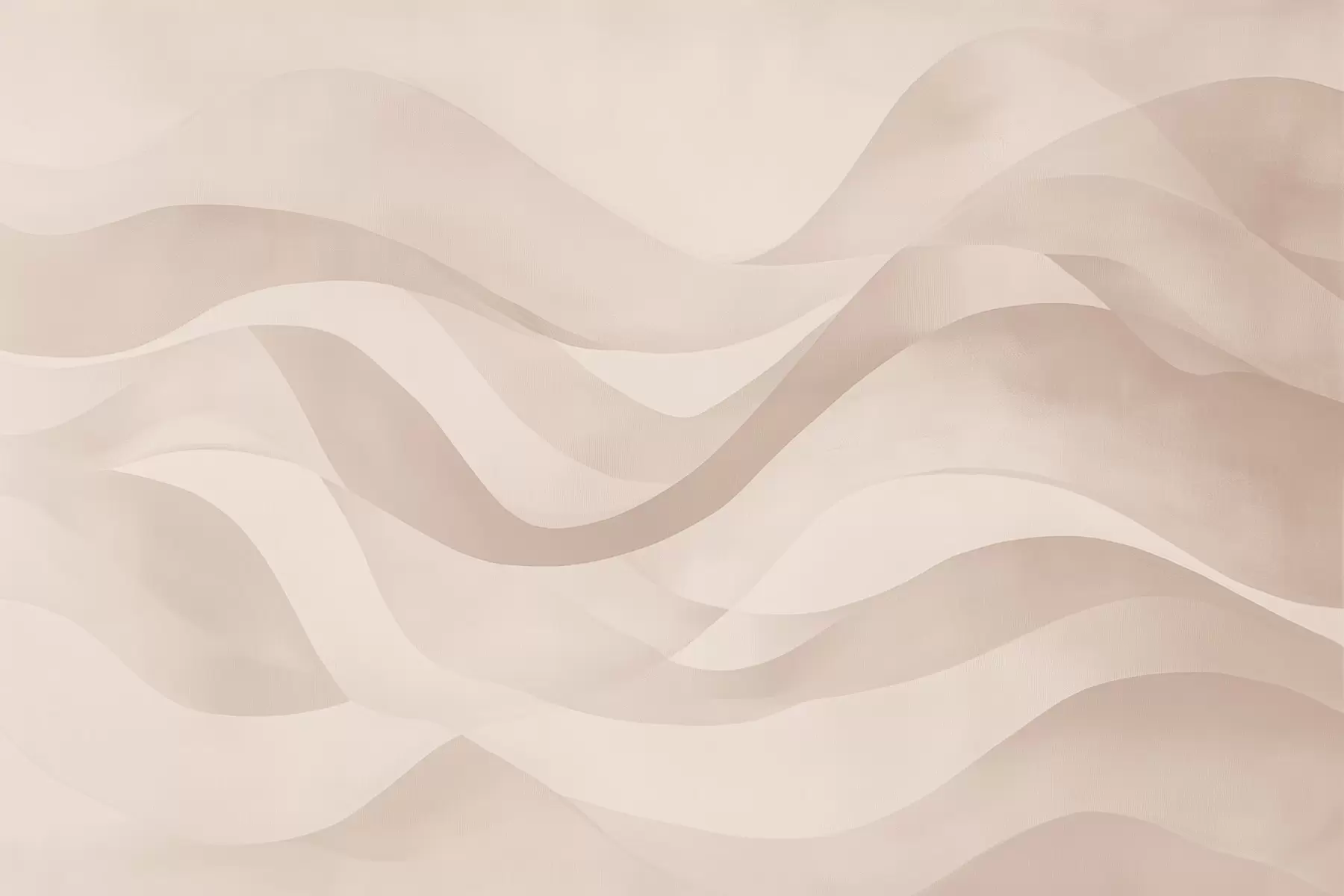 Carta da parati Moderno Onde lisce in morbide tonalità beige in stile acquerello n. w08564