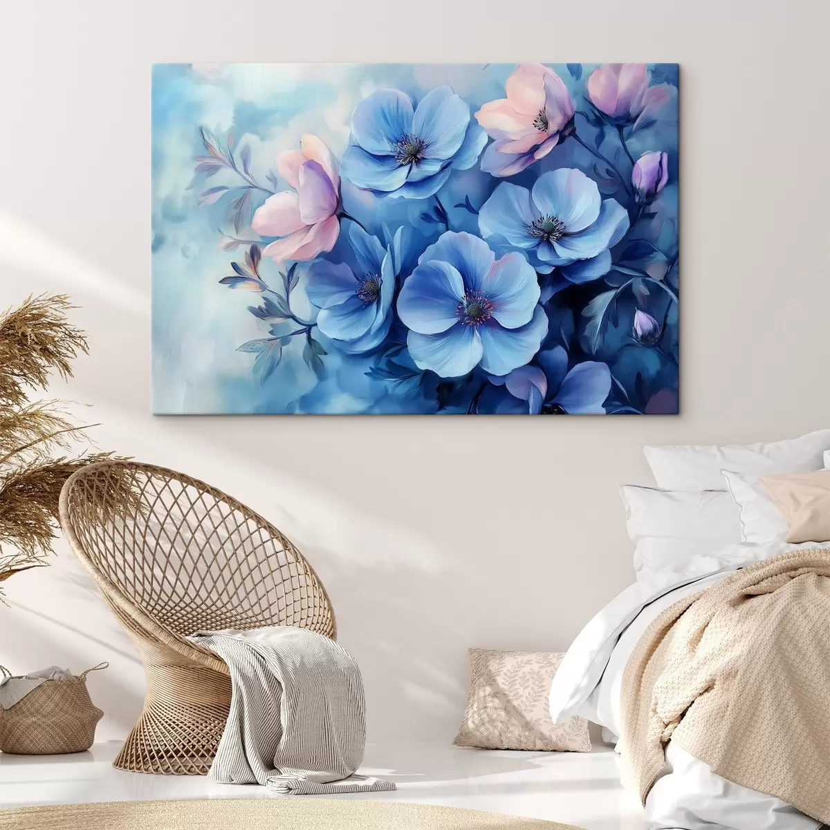 carta da parati Fiori blu nr. s42332