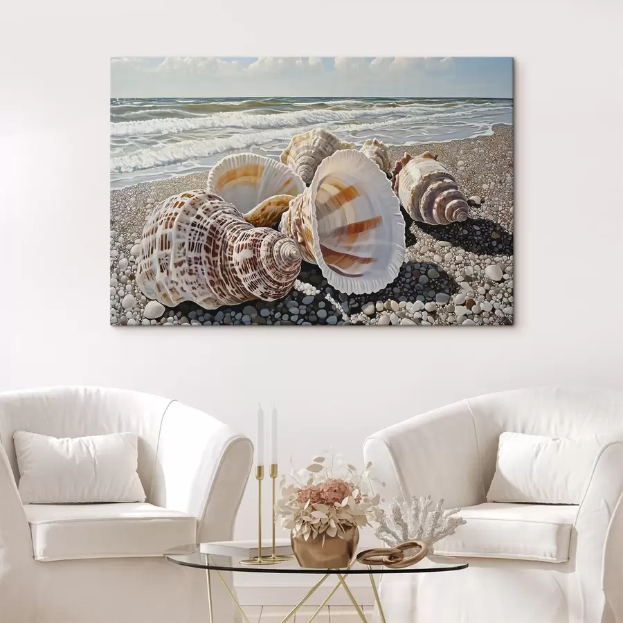 carta da parati Conchiglia in riva al mare nr. s42333