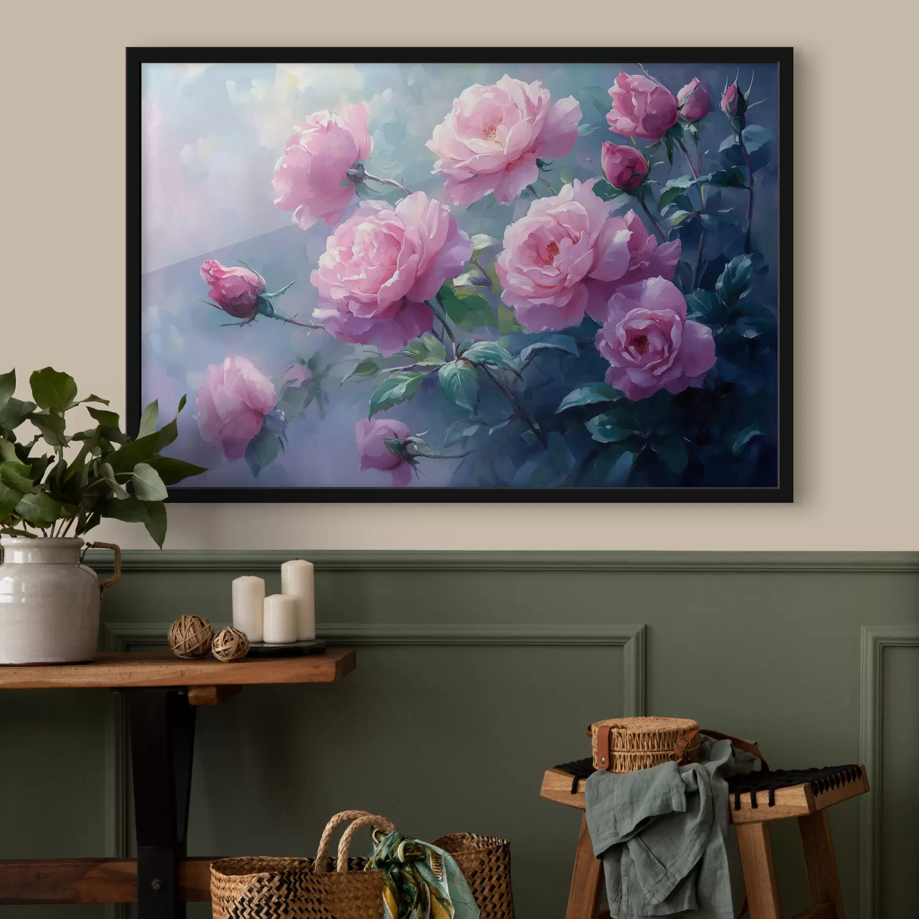carta da parati Grandi fiori rosa nr. f42323