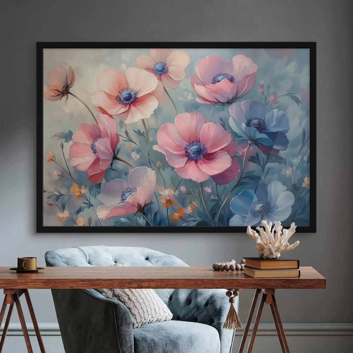 Poster Fiori di campo rosa f42326
