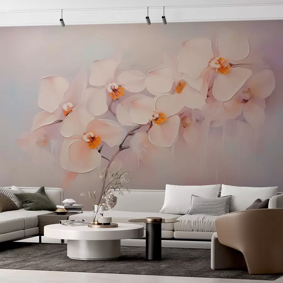 Carta da parati Floreale Pittura a imitazione di ramo di orchidea n. w02707