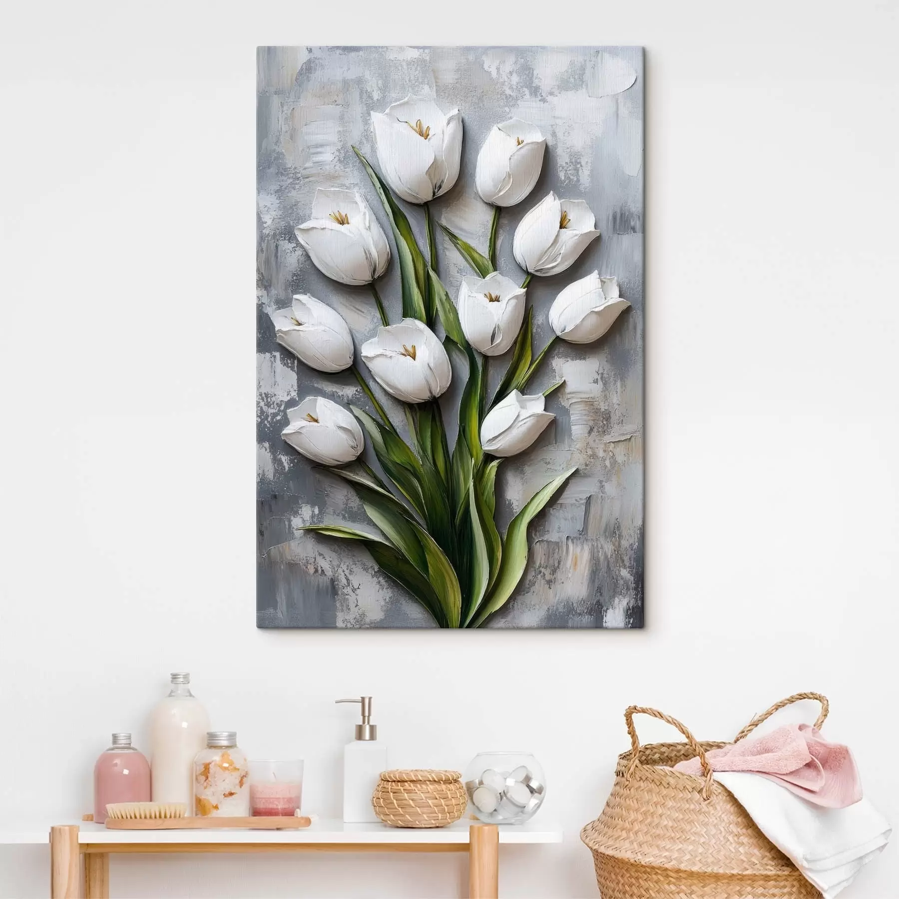 carta da parati Fiori, bouquet di tulipani, imitazione della modellazione nr. s42176