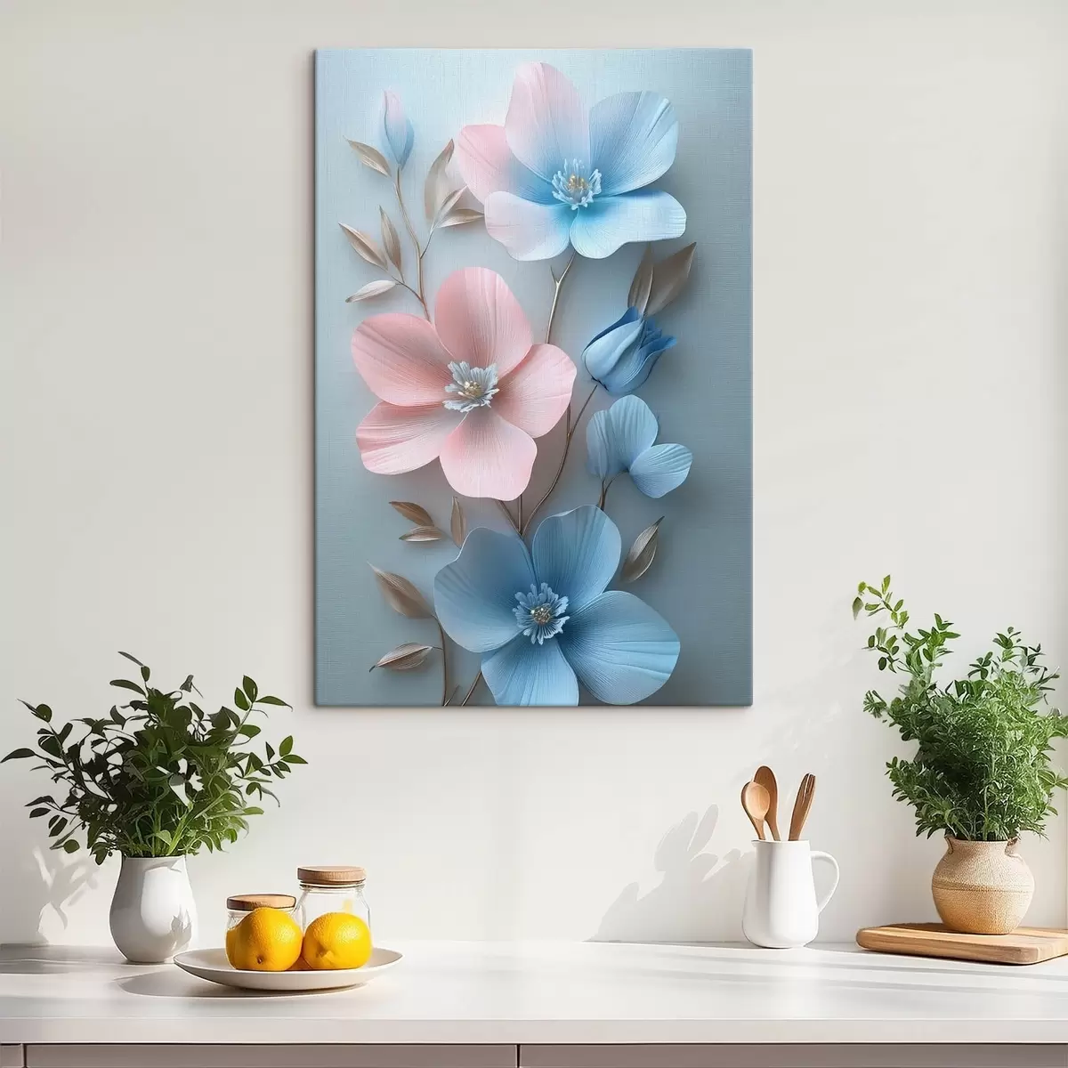 carta da parati Delicati rami di fiori nr. s42177