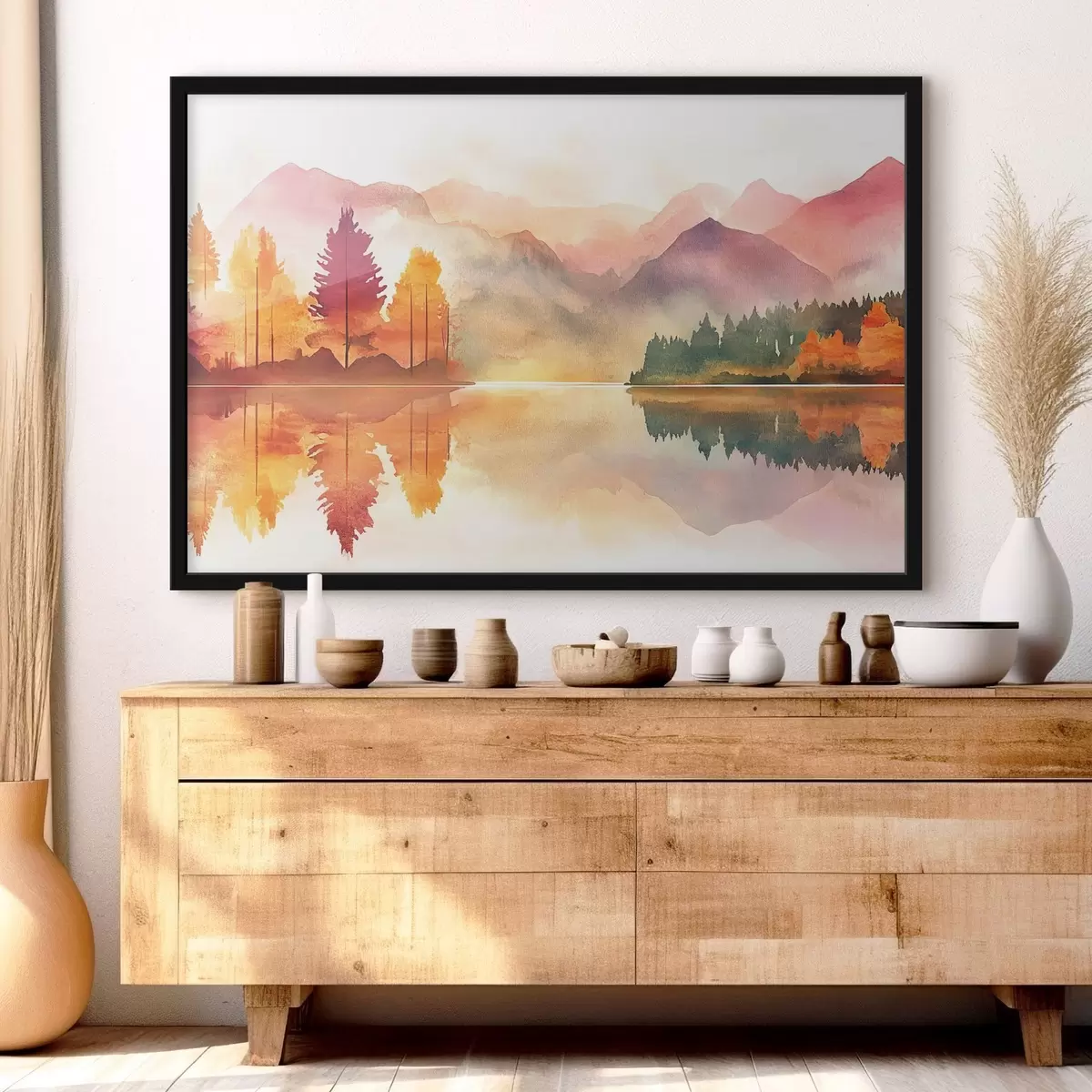 Poster Montagne in stile acquerello f42183