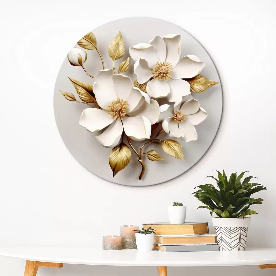 carta da parati Grandi fiori su sfondo chiaro nr. r42175