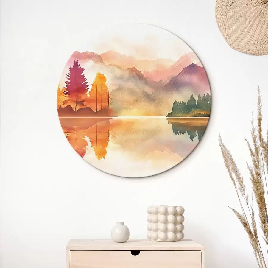 carta da parati Montagne in stile acquerello nr. r42183