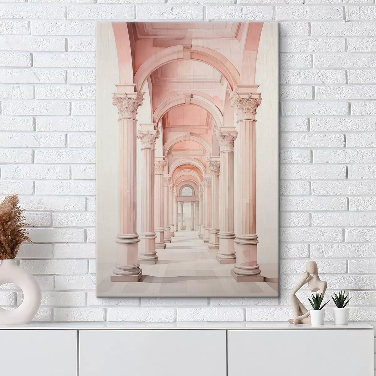 carta da parati Struttura architettonica con colonne a imitazione dell'acquerello nr. s42361