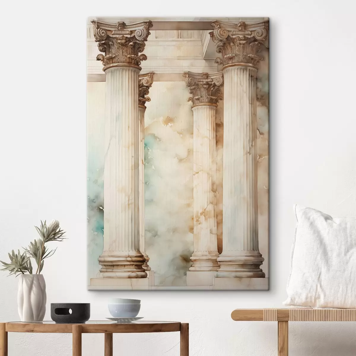 carta da parati Colonne antiche imitazione acquerello nr. s42363