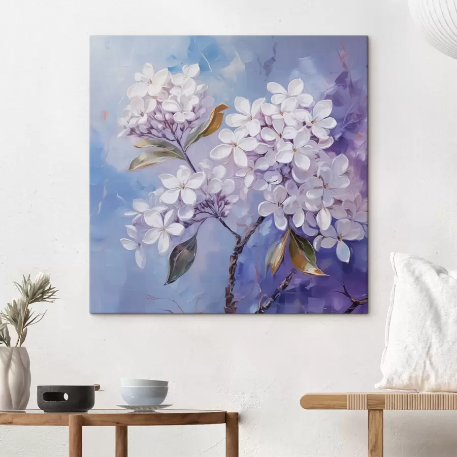 carta da parati Ramo di lillà imitazione della pittura sfocata nr. s42370