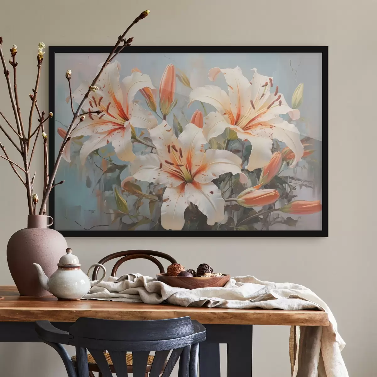 Poster Gigli selvatici grande imitazione di pittura f42367